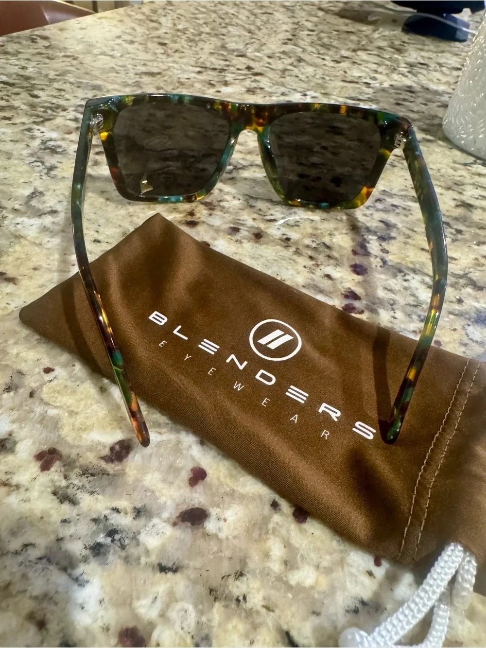 Blenders Eyewear Women’s (unisex) Tortoise Teal/Green & Brown Square Sunglasses
